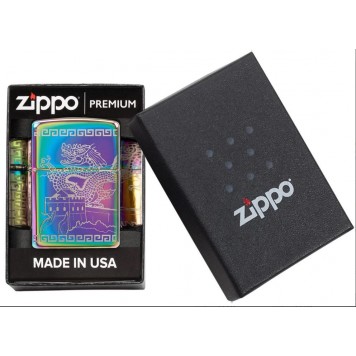 Зажигалка ZIPPO Classic с покрытием Multi Color, латунь/сталь, разноцветная, глянцевая, 38x13x57 мм-4