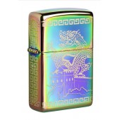 Зажигалка ZIPPO Classic с покрытием Multi Color, латунь/сталь, разноцветная, глянцевая, 38x13x57 мм