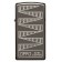 Зажигалка 65th Anniversary Zippo Slim® с покрытием Black Ice®, латунь/сталь, чёрная, 29x10x60 мм