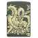 Зажигалка ZIPPO Dragon Design с покрытием Green Matte, латунь/сталь, зеленая, матовая, 38x13x57 мм