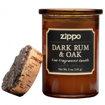 Ароматизированная свеча ZIPPO Dark Rum & Oak, воск/хлопок/кора древесины/стекло, 70x100 мм-2