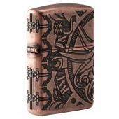 Зажигалка ZIPPO Armor™ с покрытием Antique Copper™, латунь/сталь, медная, матовая, 38x13x57 мм