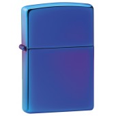 Зажигалка ZIPPO Classic с покрытием High Polish Indigo, латунь/сталь, синяя, глянцевая, 38x13x57 мм