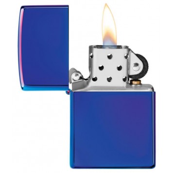 Зажигалка ZIPPO Classic с покрытием High Polish Indigo, латунь/сталь, синяя, глянцевая, 38x13x57 мм-2