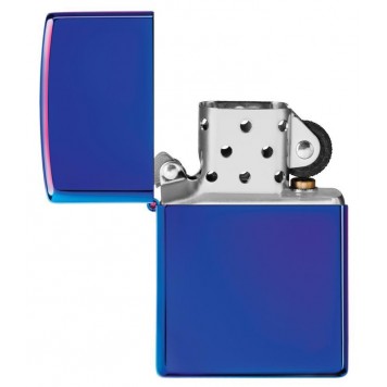 Зажигалка ZIPPO Classic с покрытием High Polish Indigo, латунь/сталь, синяя, глянцевая, 38x13x57 мм-3