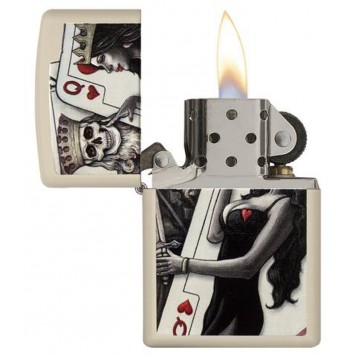 Зажигалка ZIPPO Classic с покрытием Cream Matte, латунь/сталь, кремовая, матовая, 38x13x57 мм-2