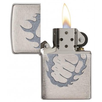 Зажигалка ZIPPO Classic с покрытием Brushed Chrome, латунь/сталь, серебристая, матовая, 36x12x56 мм-2