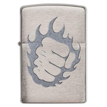 Зажигалка ZIPPO Classic с покрытием Brushed Chrome, латунь/сталь, серебристая, матовая, 36x12x56 мм-1