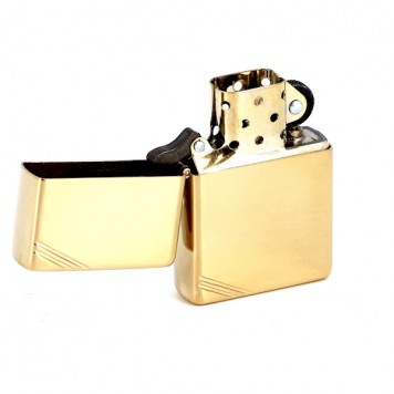 Зажигалка ZIPPO Vintage™ с покрытием High Polish Brass, латунь/сталь, золотистая, 38x13x57 мм-1