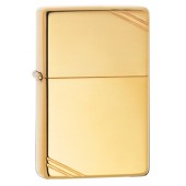 Зажигалка ZIPPO Vintage™ с покрытием High Polish Brass, латунь/сталь, золотистая, 38x13x57 мм