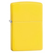 Зажигалка ZIPPO Classic с покрытием Lemon™, латунь/сталь, жёлтая, матовая, 38x13x57 мм