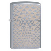 Зажигалка ZIPPO Classic с покрытием Street Chrome™, латунь/сталь, серебристая, матовая, 38x13x57 мм