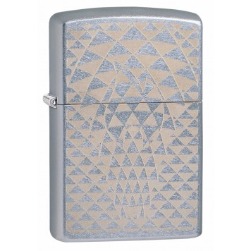 Зажигалка ZIPPO Classic с покрытием Street Chrome™, латунь/сталь, серебристая, матовая, 38x13x57 мм