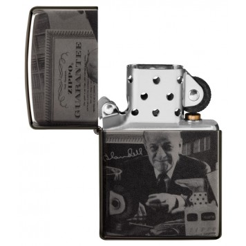Зажигалка ZIPPO George Blaisdell с покрытием Black Ice®, латунь/сталь, чёрная, 36х12х56 мм-2