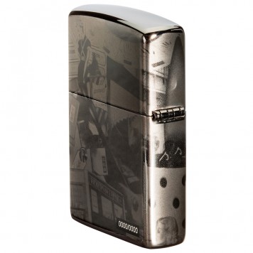 Зажигалка ZIPPO George Blaisdell с покрытием Black Ice®, латунь/сталь, чёрная, 36х12х56 мм-6