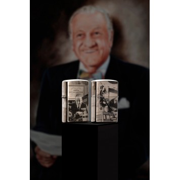 Зажигалка ZIPPO George Blaisdell с покрытием Black Ice®, латунь/сталь, чёрная, 36х12х56 мм-9