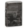 Зажигалка ZIPPO George Blaisdell с покрытием Black Ice®, латунь/сталь, чёрная, 36х12х56 мм