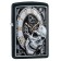 Зажигалка ZIPPO Skull Clock с покрытием Black Matte, латунь/сталь, чёрная, матовая, 38x13x57 мм