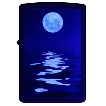 Зажигалка ZIPPO Moon Sunset с покрытием Black Light, латунь/сталь, чёрная, матовая, 38x13x57 мм-6