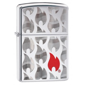 Зажигалка ZIPPO Classic с покрытием High Polish Chrome, латунь/сталь, серебристая, 38x13x57 мм