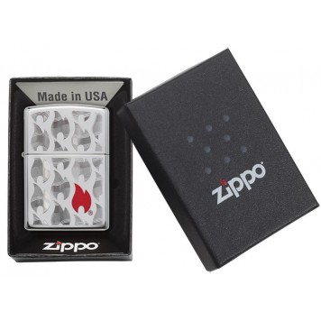 Зажигалка ZIPPO Classic с покрытием High Polish Chrome, латунь/сталь, серебристая, 38x13x57 мм-3