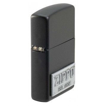 Зажигалка ZIPPO License Plate с покрытием Black Matte, латунь/сталь, черная, 38x13x57 мм-4