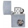 Зажигалка ZIPPO Button с покрытием Street Chrome™, латунь/сталь, серебристая, матовая, 38x13x57 мм