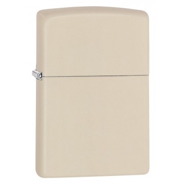 Зажигалка ZIPPO Classic с покрытием Cream Matte, латунь/сталь, кремовая, матовая, 38x13x57 мм