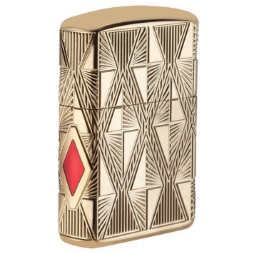 Зажигалка ZIPPO Armor® с покрытием High Polish Gold Plate, латунь/сталь, золотистая, 38x13x57 мм-1