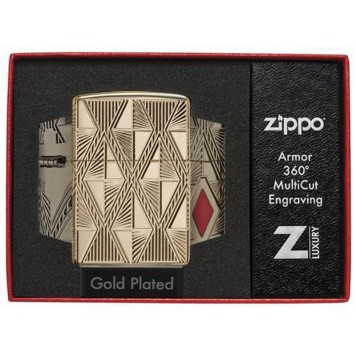 Зажигалка ZIPPO Armor® с покрытием High Polish Gold Plate, латунь/сталь, золотистая, 38x13x57 мм-6