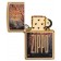 Зажигалка ZIPPO Rusty Plate с покрытием Brushed Brass, латунь/сталь, золотистая, 38x13x57 мм