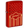 Зажигалка ZIPPO с покрытием Metallic Red, латунь/сталь, красная, 38x13x57 мм