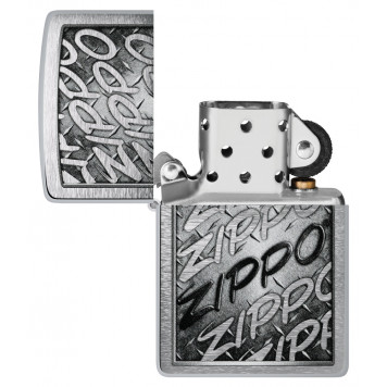 Зажигалка ZIPPO с покрытием Brushed Chrome, латунь/сталь, серебристая, 38x13x57 мм-3
