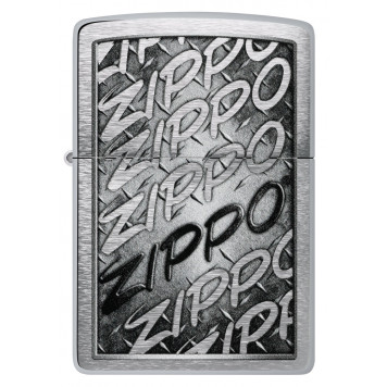 Зажигалка ZIPPO с покрытием Brushed Chrome, латунь/сталь, серебристая, 38x13x57 мм-1