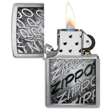 Зажигалка ZIPPO с покрытием Brushed Chrome, латунь/сталь, серебристая, 38x13x57 мм-2