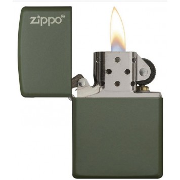 Зажигалка ZIPPO Green Matte, латунь с порошковым покрытием, зеленая, матовая, 38x13x57 мм-2