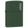 Зажигалка ZIPPO Green Matte, латунь с порошковым покрытием, зеленая, матовая, 38x13x57 мм