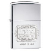 Зажигалка ZIPPO Classic с покрытием High Polish Chrome, латунь/сталь, серебристая, 38x13x57 мм