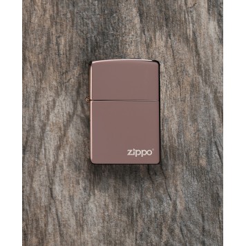 Зажигалка ZIPPO Classic с покрытием High Polish Rose Gold, латунь/сталь, розовое золото, 38x13x57 мм-4