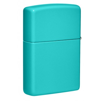 Зажигалка ZIPPO Classic с покрытием Flat Turquoise, латунь/сталь, бирюзовая, матовая, 38x13x57 мм-4