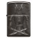 Зажигалка ZIPPO Knight  Fight с покрытием High Polish Black, латунь/сталь, чёрная, 38x13x57 мм