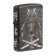 Зажигалка ZIPPO Knight  Fight с покрытием High Polish Black, латунь/сталь, чёрная, 38x13x57 мм