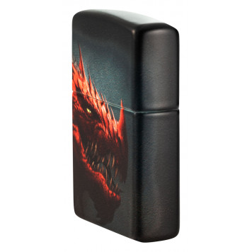 Зажигалка ZIPPO Dragon Design с покрытием 540 Matte, латунь/сталь, черная, 38x13x57 мм-7