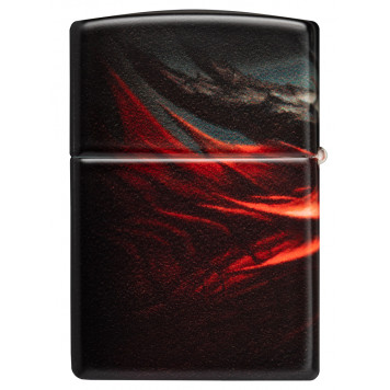 Зажигалка ZIPPO Dragon Design с покрытием 540 Matte, латунь/сталь, черная, 38x13x57 мм-9