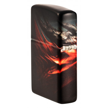 Зажигалка ZIPPO Dragon Design с покрытием 540 Matte, латунь/сталь, черная, 38x13x57 мм-8