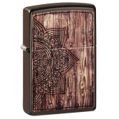 Зажигалка ZIPPO Classic с покрытием Brown Matte, латунь/сталь, коричневая, матовая, 38x13x57 мм