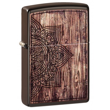 Зажигалка ZIPPO Classic с покрытием Brown Matte, латунь/сталь, коричневая, матовая, 38x13x57 мм