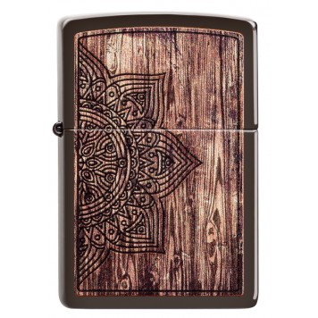 Зажигалка ZIPPO Classic с покрытием Brown Matte, латунь/сталь, коричневая, матовая, 38x13x57 мм-1