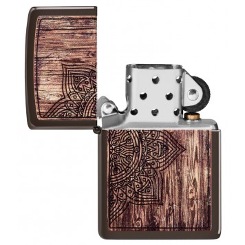 Зажигалка ZIPPO Classic с покрытием Brown Matte, латунь/сталь, коричневая, матовая, 38x13x57 мм-6