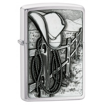 Зажигалка ZIPPO Classic с покрытием Brushed Chrome, латунь/сталь, серебристая, матовая, 38x13x57 мм